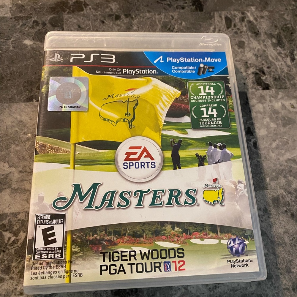 Tiger woods pga tour 12 ps3 game